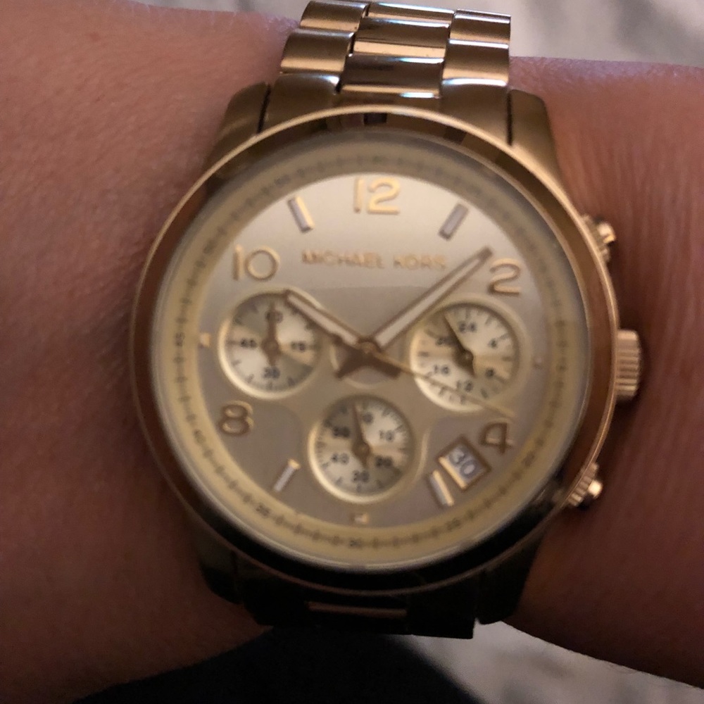 Michael Kors Gold chronograph watch